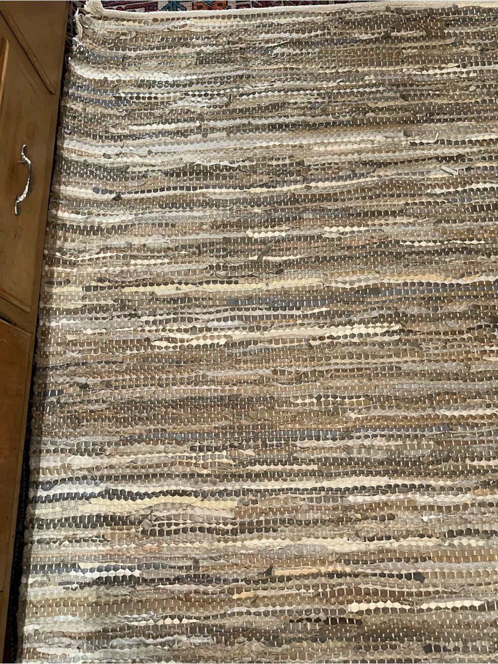 Pottery Barn Leather Rug-Beautiful! - Picture 4 of 8